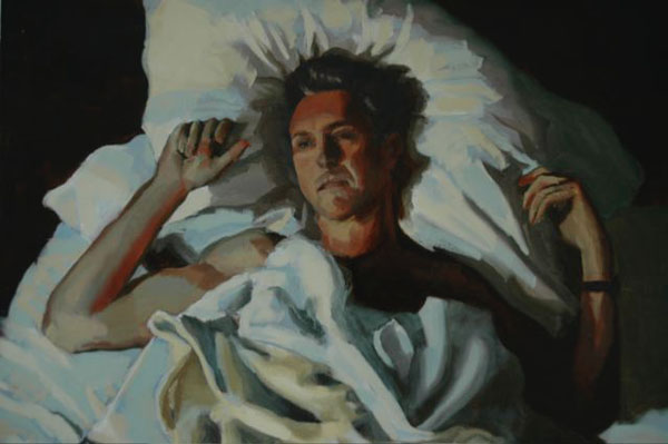 Self Portrait (David with Head on Pillow)